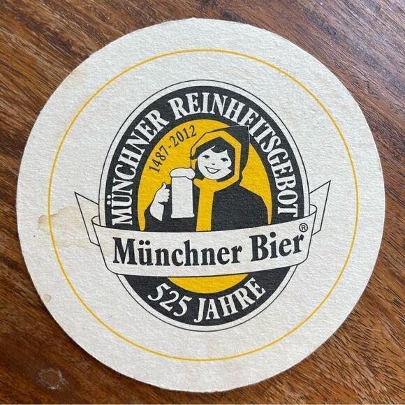 Set of 2 European Paper Beer Coasters Munich and Vienna - Picture 5 of 5